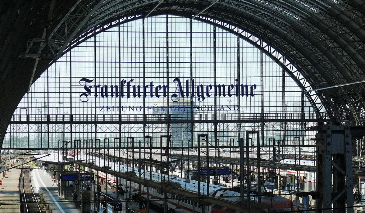 Treinreis naar Frankfurt